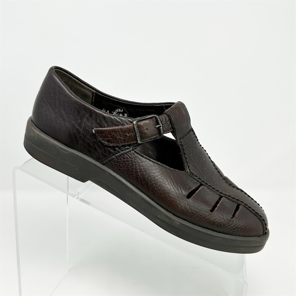 Mephisto Women's Mary Jane Fisherman Comfort Shoes Brown Buckle Size 6